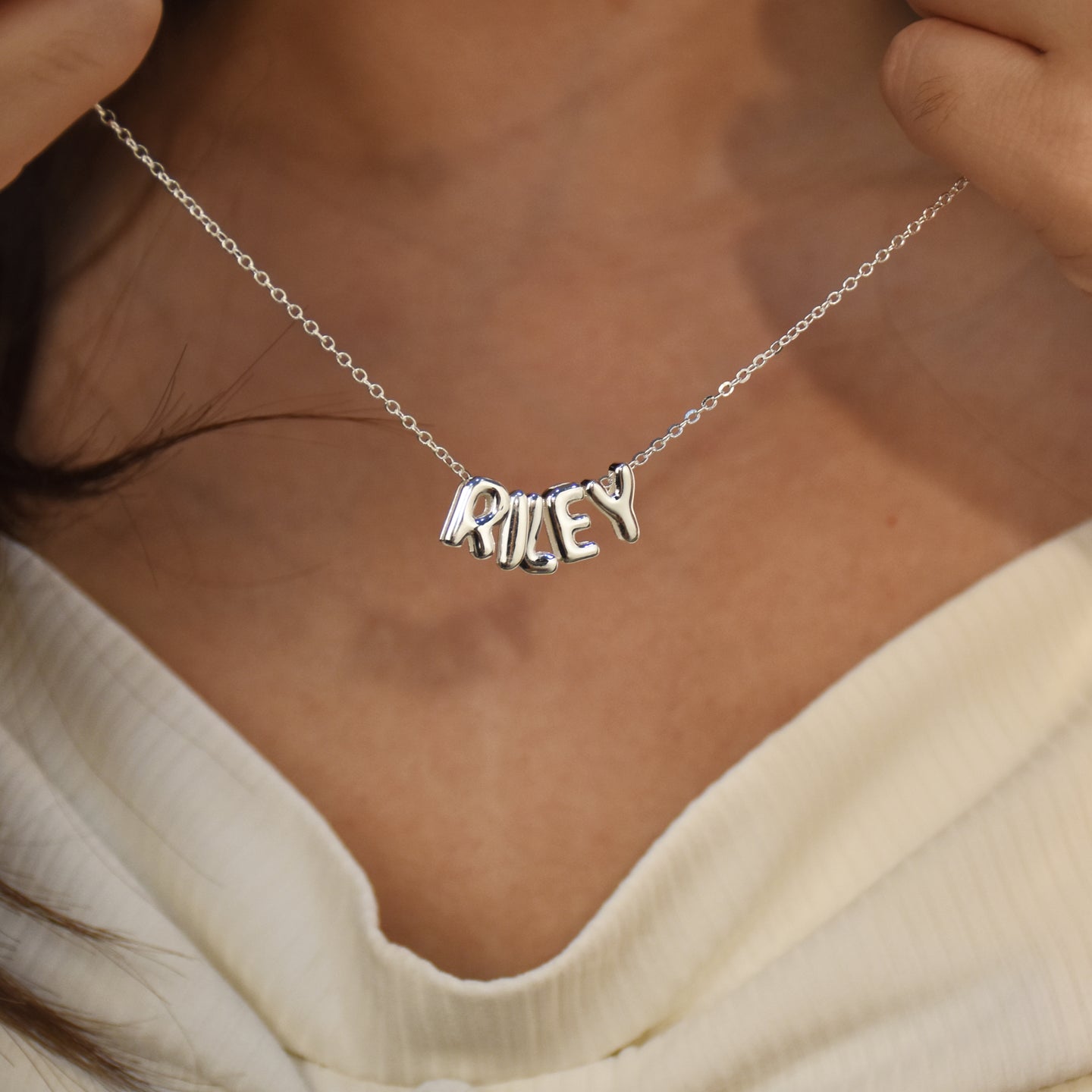 Personalized 3D Letter Necklace
